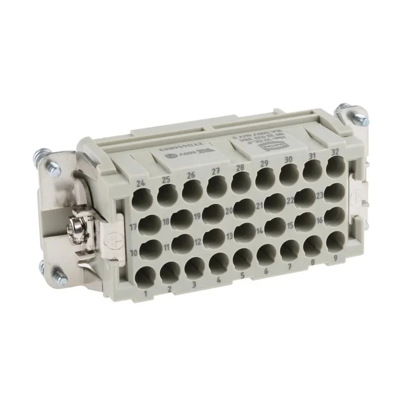 HARTING Heavy Duty Power Connector Insert 16A HAN EE Series Female 32 Contacts 09320323101