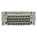 HARTING Heavy Duty Power Connector Insert 16A HAN EE Series Female 32 Contacts 09320323101
