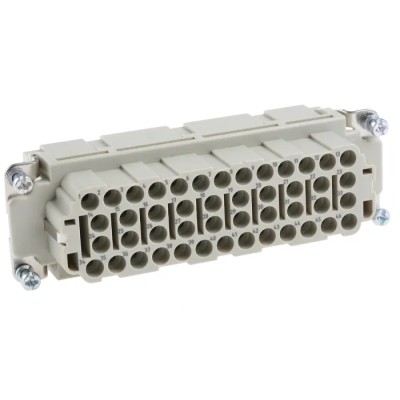 HARTING Heavy Duty Power Connector Insert 16A 500V HAN EE Series Female 46 Contacts 09320463101