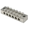 RS PRO 6-Way Double Screw Earth Terminal Block, 0mm², 16 mm², 16AWG Wire, Screw Termination, Brass Housing 283-0768