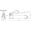 Enerpac Hydraulic Hand Pump P391, 901 cm³ Usable Oil Capacity, 25.4 mm Cylinder Stroke, 700 bar Operating Pressure P391