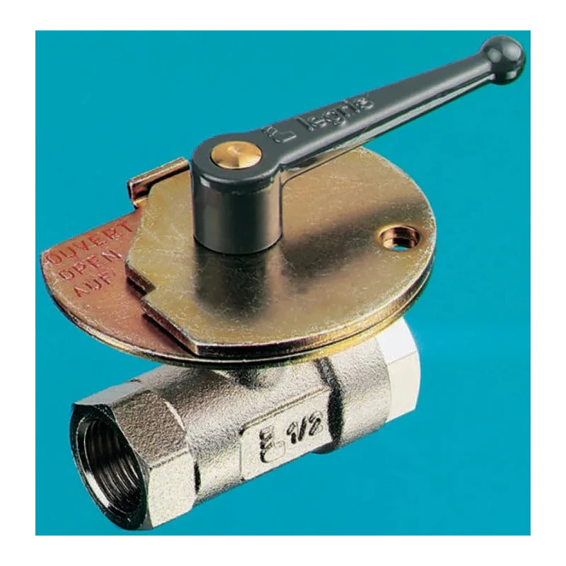 Legris Brass Threaded 2-Way BSPP Ball Valve 12.7mm Inlet Outlet Zinc Alloy Handle 0432 13 21