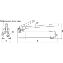 Enerpac Hydraulic Hand Pump P391, 901 cm³ Usable Oil Capacity, 25.4 mm Cylinder Stroke, 700 bar Operating Pressure P391