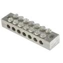 RS PRO 7-Way Double Screw Earth Terminal Block, 0mm², 16 mm², 16AWG Wire, Screw Termination, Brass Housing 283-0774