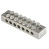 RS PRO 7-Way Double Screw Earth Terminal Block, 0mm², 16 mm², 16AWG Wire, Screw Termination, Brass Housing 283-0774