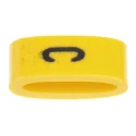HellermannTyton Ovalgrip Slide-On Cable Marker Black Pre-printed "C" for 2.5-6 mm Cable Diameter 901-10454