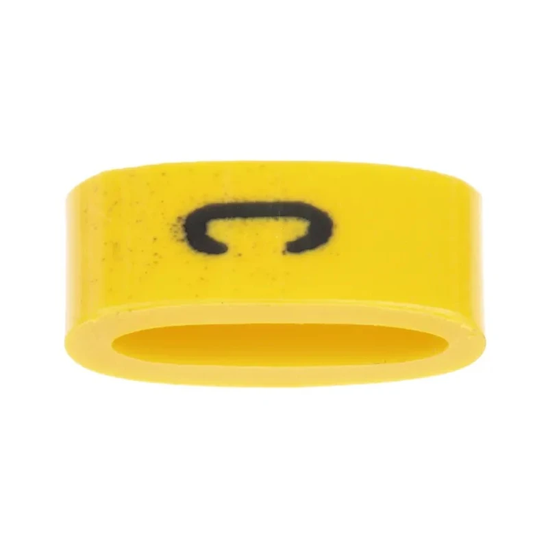 HellermannTyton Ovalgrip Slide-On Cable Marker Black Pre-printed "C" for 2.5-6 mm Cable Diameter 901-10454
