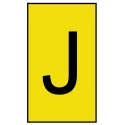 HellermannTyton Ovalgrip Slide-On Cable Marker Black Pre-printed "J" for 2.5 to 6 mm Cable Diameter 901-10461