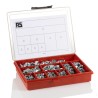 RS PRO Stainless Steel Wing Nuts Box 340 Pieces M3 to M12 Bright Zinc Plating 282-8888