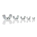 RS PRO Stainless Steel Wing Nuts Box 340 Pieces M3 to M12 Bright Zinc Plating 282-8888