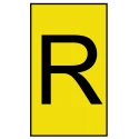 HellermannTyton Ovalgrip Pre-Printed Slide-On Cable Marker Black on Yellow for 2.5 to 6 mm Cable Diameter 901-10469