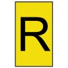 HellermannTyton Ovalgrip Pre-Printed Slide-On Cable Marker Black on Yellow for 2.5 to 6 mm Cable Diameter 901-10469