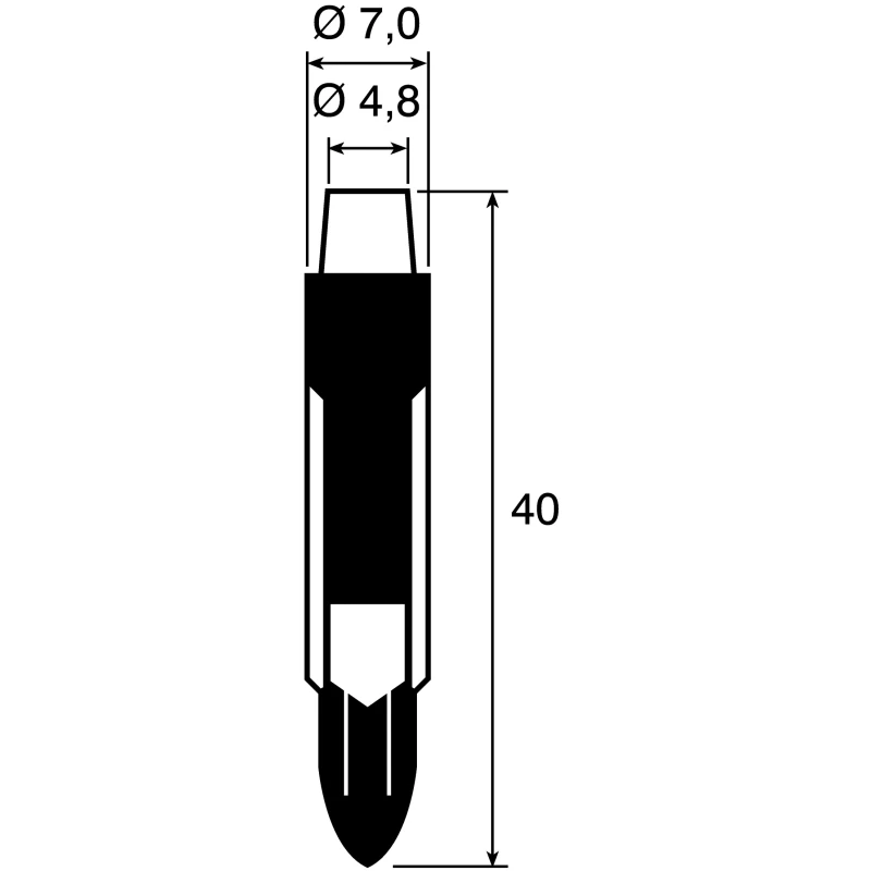 Marl White Indicator Lamp Single Chip, 4.9 mm Diameter, 27000mcd 208-997-23-38