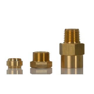 Norgren Pneumatic Fitting Brass Threaded-to-Tube ENOTS Series R 1/8 Male to Push In 8 mm Adapter 181250818