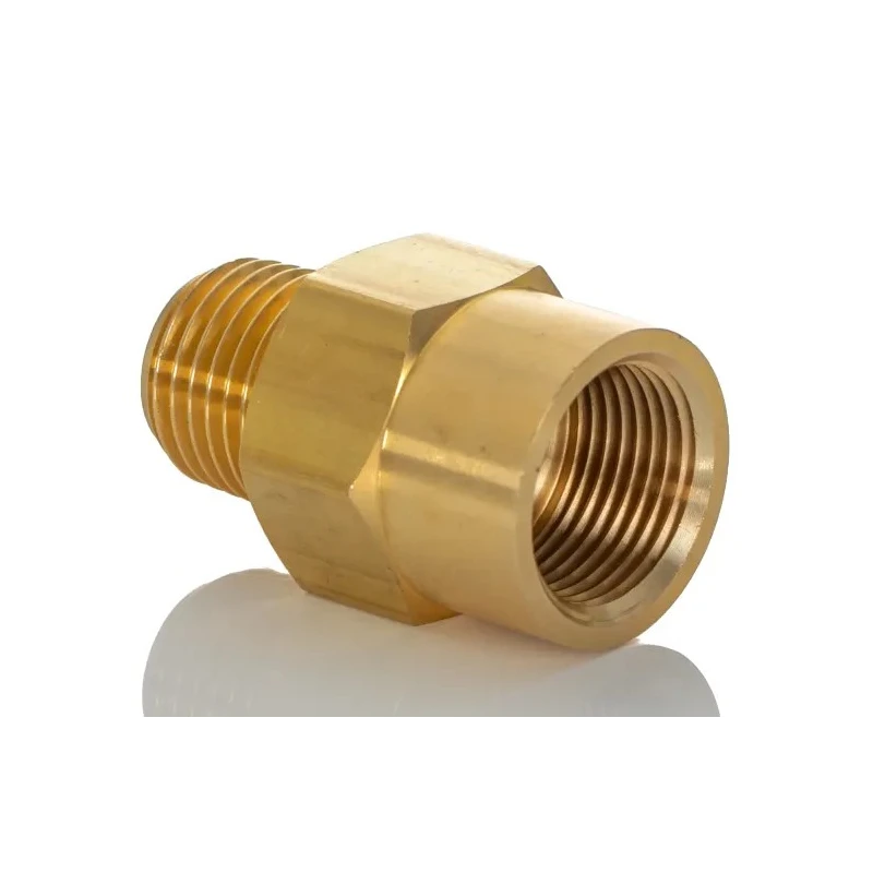 Norgren Pneumatic Fitting Brass Threaded-to-Tube ENOTS Series R 1/8 Male to Push In 8 mm Adapter 181250818