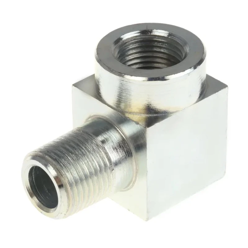 Enerpac 3/8in-18 NPTF Male-Female Elbow Adaptor, High Pressure Hydraulic Fitting, 700 bar Rated FZ1616