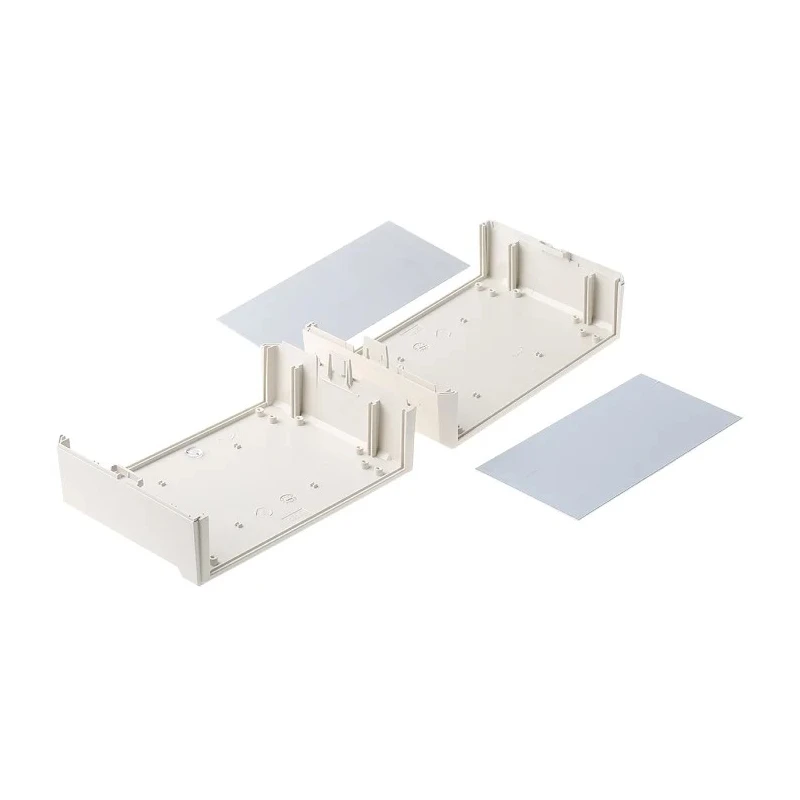 OKW Motec M White ABS Instrument Case 100 mm Height, 205 mm Length, 140 mm Width B3020137+ 2 x B3120120