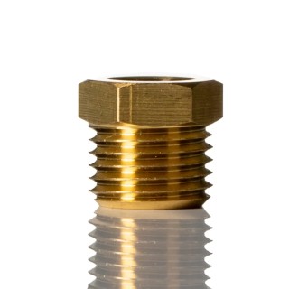 Norgren Metric Brass Tubing Nut for KQ2 Fittings Series 18, RoHS Compliant 180010500