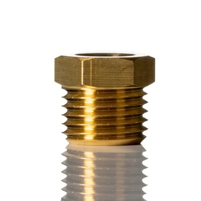 Norgren Metric Brass Tubing Nut for KQ2 Fittings Series 18, RoHS Compliant 180010500