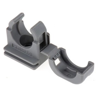 PMA Grey Polyamide 66 Conduit Cable Clip, Integrated Safety Clip, Model SFH-12-0