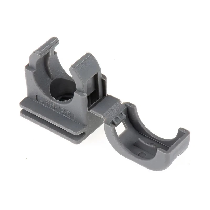 PMA Grey Polyamide 66 Conduit Cable Clip, Integrated Safety Clip, Model SFH-12-0