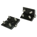 Steinbach & Vollman Polycarbonate Butt Hinge with Fixed Pin Bolt-On Fixing 50 mm x 50 mm x 6 mm 283-4114