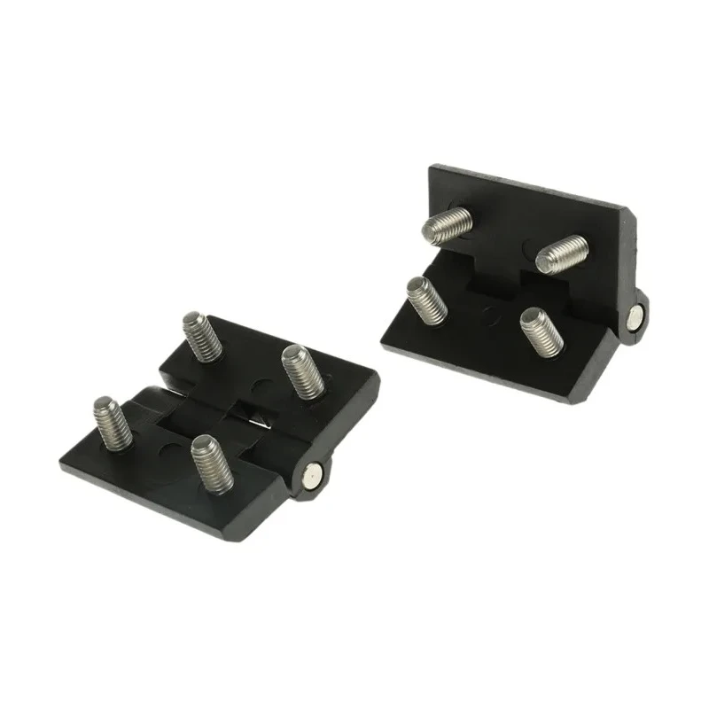 Steinbach & Vollman Polycarbonate Butt Hinge with Fixed Pin Bolt-On Fixing 50 mm x 50 mm x 6 mm 283-4114