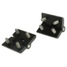 Steinbach & Vollman Polycarbonate Butt Hinge with Fixed Pin Bolt-On Fixing 50 mm x 50 mm x 6 mm 283-4114