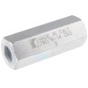 RS PRO Steel Single In Line Mount Mounting Hydraulic Check Valve BSP 15 L/min 0.35 bar Cracking Pressure 283-8295
