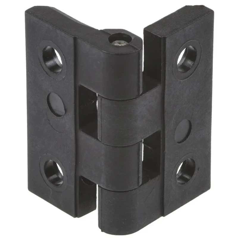Steinbach & Vollman Polycarbonate Butt Hinge with Fixed Pin, Screw Fixing, 40 mm x 40 mm x 5 mm 0.54.0504.0