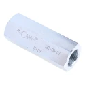 Parker RS PRO Steel In Line Mount Hydraulic Check Valve G 3/8, 30 L/min, 0.35 Bar Cracking Pressure 283-8302
