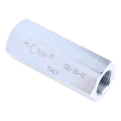 Parker RS PRO Steel In Line Mount Hydraulic Check Valve G 3/8, 30 L/min, 0.35 Bar Cracking Pressure 283-8302