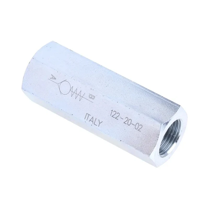 Parker RS PRO Steel In Line Mount Hydraulic Check Valve G 3/8, 30 L/min, 0.35 Bar Cracking Pressure 283-8302