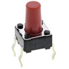 Alps Alpine Red Keyboard Switch 6 mm SPST Momentary 50mA 12 V dc Snap-in STTSKHHBS
