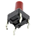 Alps Alpine Red Keyboard Switch 6 mm SPST Momentary 50mA 12 V dc Snap-in STTSKHHBS
