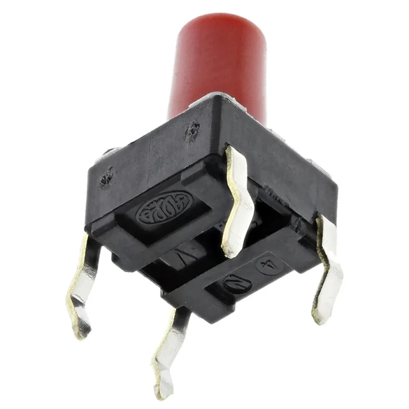 Alps Alpine Red Keyboard Switch 6 mm SPST Momentary 50mA 12 V dc Snap-in STTSKHHBS
