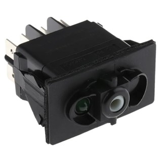 Carlingswitch Illuminated DPDT Latching DP SP Rocker Switch Panel 12V DC 20A IP68 RCV-37111470
