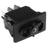 Carlingswitch Illuminated DPDT Latching DP SP Rocker Switch Panel 12V DC 20A IP68 RCV-37111470