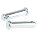 RS PRO 38.1 mm Bright Zinc Stainless Steel Clevis Pin, 9.53 mm Diameter 839-038