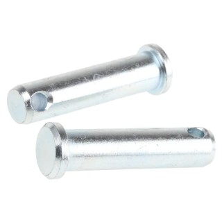 RS PRO 38.1 mm Bright Zinc Stainless Steel Clevis Pin, 9.53 mm Diameter 839-038