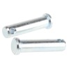 RS PRO 38.1 mm Bright Zinc Stainless Steel Clevis Pin, 9.53 mm Diameter 839-038
