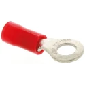 RS PRO PLASTI-GRIP Insulated Crimp Ring Terminal M4 Stud Size 22 AWG 16 AWG Wire Size Red 34148