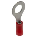 RS PRO PLASTI-GRIP Insulated Crimp Ring Terminal M6 Stud Size 22 AWG 16 AWG Wire Size Red 34150
