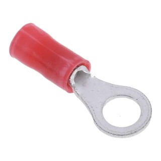 TE Connectivity PLASTI-GRIP Insulated Crimp Ring Terminal M5 Stud Size 22 AWG 16 AWG Wire Size Red 34149