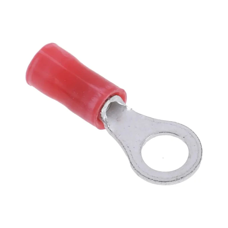 TE Connectivity PLASTI-GRIP Insulated Crimp Ring Terminal M5 Stud Size 22 AWG 16 AWG Wire Size Red 34149