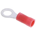 TE Connectivity PLASTI-GRIP Insulated Crimp Ring Terminal M5 Stud Size 22 AWG 16 AWG Wire Size Red 34149