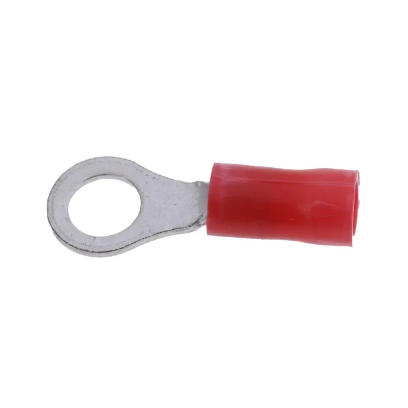 TE Connectivity PLASTI-GRIP Insulated Crimp Ring Terminal M5 Stud Size 22 AWG 16 AWG Wire Size Red 34149