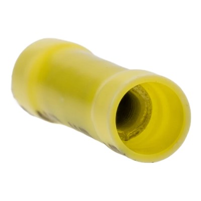 TE Connectivity PLASTI-GRIP Butt Wire Splice Connector Yellow Insulated Tin 10 AWG 34072
