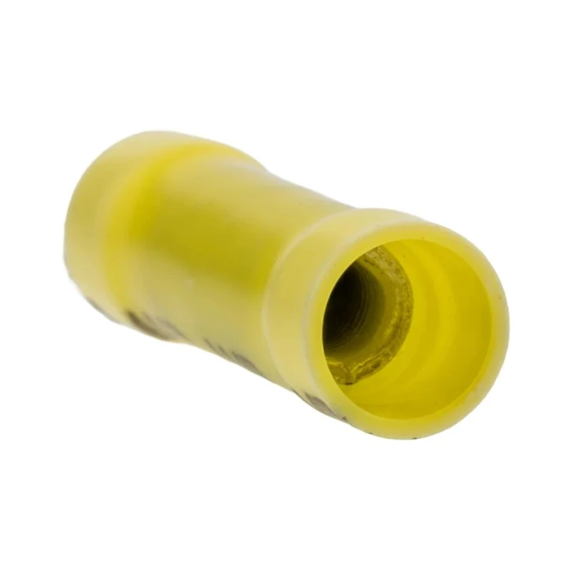 TE Connectivity PLASTI-GRIP Butt Wire Splice Connector Yellow Insulated Tin 10 AWG 34072
