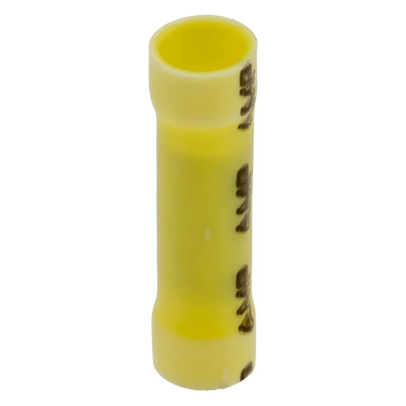 TE Connectivity PLASTI-GRIP Butt Wire Splice Connector Yellow Insulated Tin 10 AWG 34072